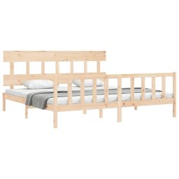vidaXL Bedframe zonder matras massief grenenhout 200x200 cm