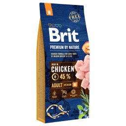 2x15kg Adult M Brit Premium by Nature Hondenvoer