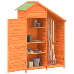 vidaXL Tuinschuur 120x53,5x170 cm massief grenenhout bruin