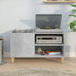vidaXL Platenkast 84,5x38x48 cm bewerkt hout betongrijs