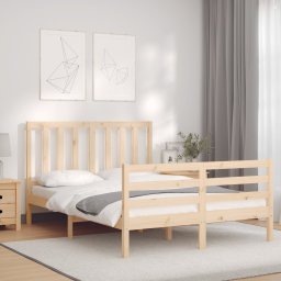 vidaXL Bedframe zonder matras massief grenenhout 120x200 cm