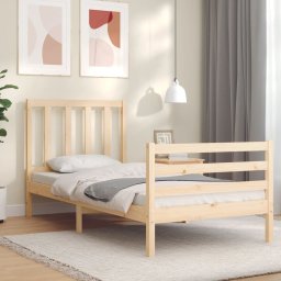 vidaXL Bedframe zonder matras massief grenenhout 90x200 cm