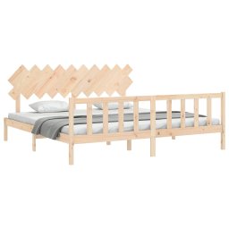 vidaXL Bedframe zonder matras massief grenenhout 200x200 cm