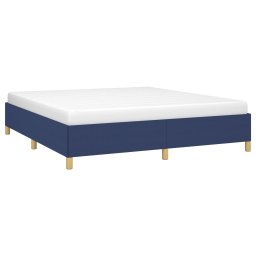 vidaXL Boxspring bed stof blauw 160x200 cm