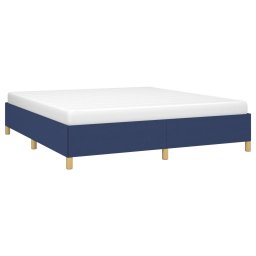 vidaXL Boxspring bed stof blauw 180x200 cm