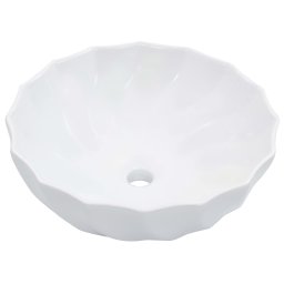 vidaXL Wastafel 46x17 cm keramiek wit