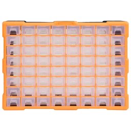 vidaXL Organiser met 64 lades 52x16x37,5 cm