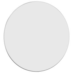 vidaXL Wandspiegel rond Ø60 cm zilverkleurig
