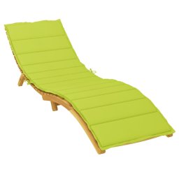 vidaXL Ligbedkussen 200x70x3 cm oxford stof heldergroen