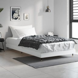 vidaXL Bedframe bewerkt hout wit 90x200 cm