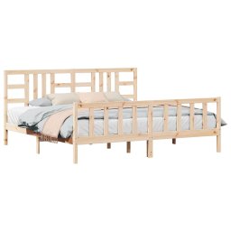 vidaXL Bedframe zonder matras massief grenenhout 200x200 cm