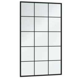 vidaXL Wandspiegel 100x60 cm metaal zwart