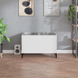 vidaXL Platenkast 74,5x38x48 cm bewerkt hout wit
