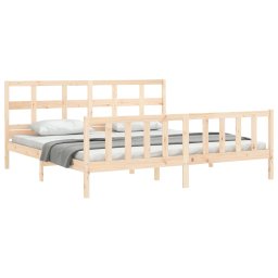 vidaXL Bedframe zonder matras massief grenenhout 200x200 cm