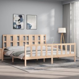 vidaXL Bedframe zonder matras massief grenenhout 200x200 cm