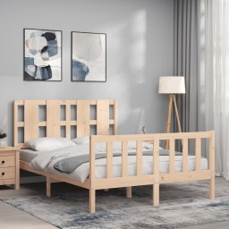 vidaXL Bedframe zonder matras massief grenenhout 140x190 cm