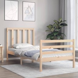 vidaXL Bedframe zonder matras massief grenenhout 90x200 cm