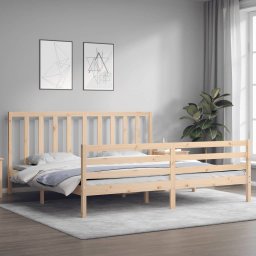 vidaXL Bedframe zonder matras massief grenenhout 200x200 cm