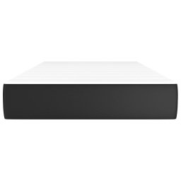 vidaXL Pocketveringmatras medium 90x190x20 cm kunstleer zwart