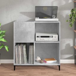 vidaXL Platenkast 84,5x38x89 cm bewerkt hout betongrijs