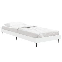 vidaXL Bedframe bewerkt hout wit 75x190 cm