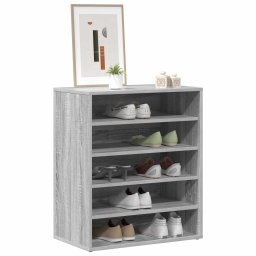 vidaXL Schoenenkast 60x35x70 cm bewerkt hout grijs sonoma eikenkleurig