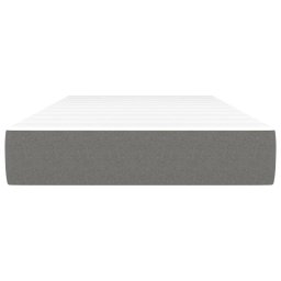 vidaXL Pocketveringmatras medium 90x190x20 cm stof donkergrijs