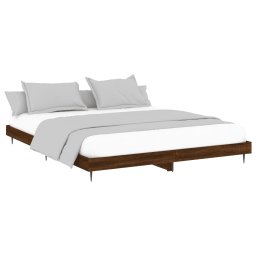 vidaXL Bedframe zonder matras bewerkt hout bruin eikenkleur 120x200 cm