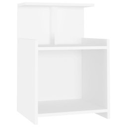 vidaXL Nachtkastjes 2 st 40x35x60 cm bewerkt hout wit