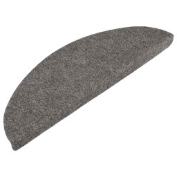 vidaXL Trapmatten zelfklevend 10 st 56x17x3 cm grijs
