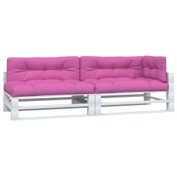 vidaXL Palletkussens 5 st stof roze