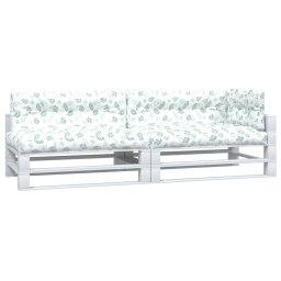 vidaXL Palletkussens 5 st bladpatroon stof