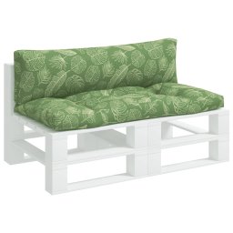 vidaXL Palletkussens 2 st bladpatroon oxford stof