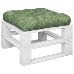 vidaXL Palletkussen bladpatroon 58x58x10 cm oxford stof