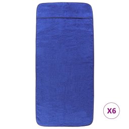 vidaXL Strandhanddoeken 6 st 400 g/m² 60x135 cm stof koningsblauw