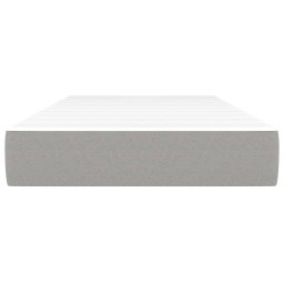 vidaXL Pocketveringmatras medium 90x190x20 cm stof lichtgrijs