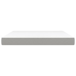 vidaXL Pocketveringmatras medium 180x200x20 cm stof lichtgrijs