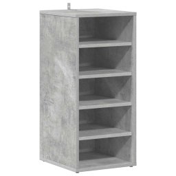 vidaXL Schoenenkasten 2 st 31,5x35x70 cm bewerkt hout betongrijs