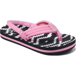 Reef Little Ahi - Maat 21/22 - Meisjes Slippers - Roze/Zwart