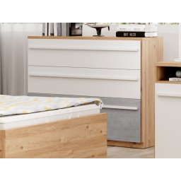 Commode PLANITY 3 lades nash eik/wit/beton