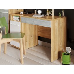 Bureau PLANITY 120 cm nash eik/wit/beton
