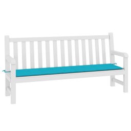 vidaXL Tuinbankkussen 200x50x3 cm stof turquoise