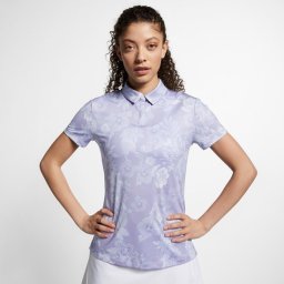 Nike Dri-Fit Aop Sport Polo - Maat S - Dames - Purple Dawn/Amethyst Tint