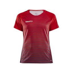 CRAFT -T-shirt voor dames Pro Control Stripe Red for Football (L)