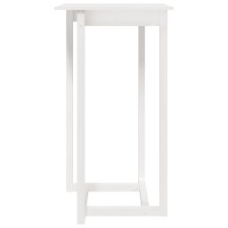 vidaXL Bartafel 60x60x110 cm massief grenenhout wit