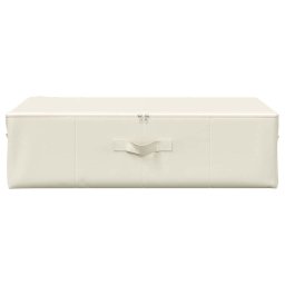 vidaXL Opbergboxen 2 st 70x40x18 cm stof crèmekleurig