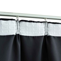 vidaXL Gordijnen verduisterend met haken 2 st 140x225 cm zwart