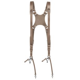The Hantler Dual camera harness Warm Taupe S/M