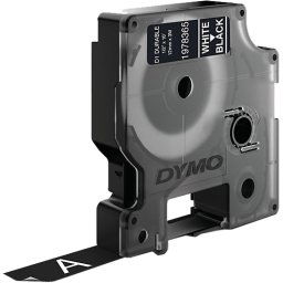 Dymo LW Duurzame D1 Label Wit-Zwart (12 mm x 3 m)