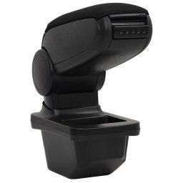 vidaXL Armsteun 14x33x(30-45,5) cm ABS zwart